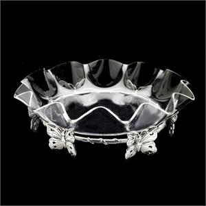 Arthur Court - Butterfly Stand W/16" Acrylic Bowl