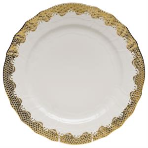Herend - Fish Scale Service Plate / Gold