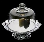  Arthur Court - Fleur-De-Lis Plate with Glass Dome